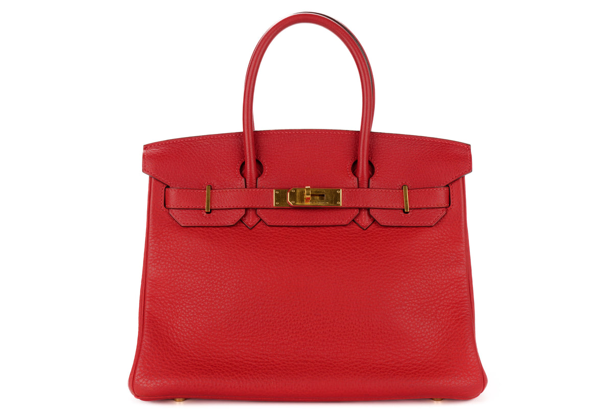 Hermès Birkin 30 Rouge Vif Togo Gold Hardware - view 1