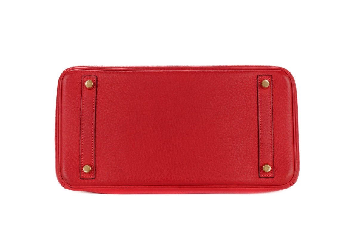 Hermès Birkin 30 Rouge Vif Togo Gold Hardware - view 6
