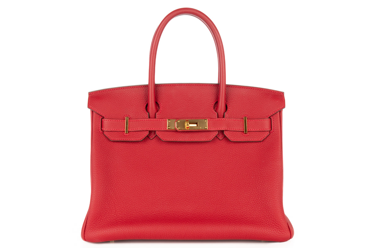 Hermès Birkin 30 Rouge Vif Togo Gold Hardware - view 1