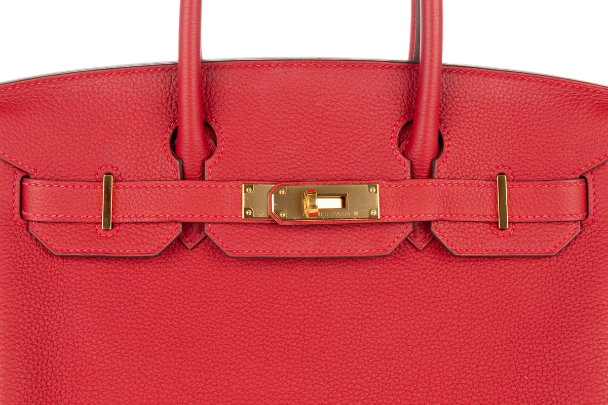Hermès Birkin 30 Rouge Vif Togo Gold Hardware - view 7