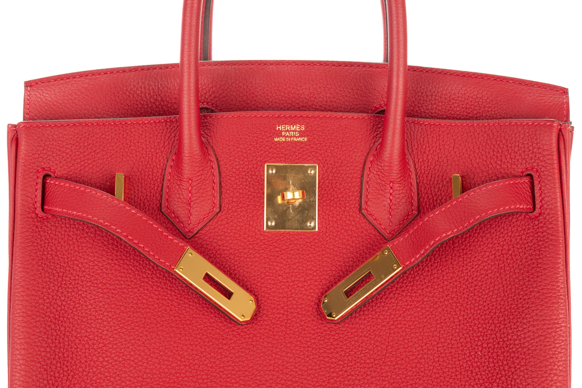 Hermès Birkin 30 Rouge Vif Togo Gold Hardware - view 8