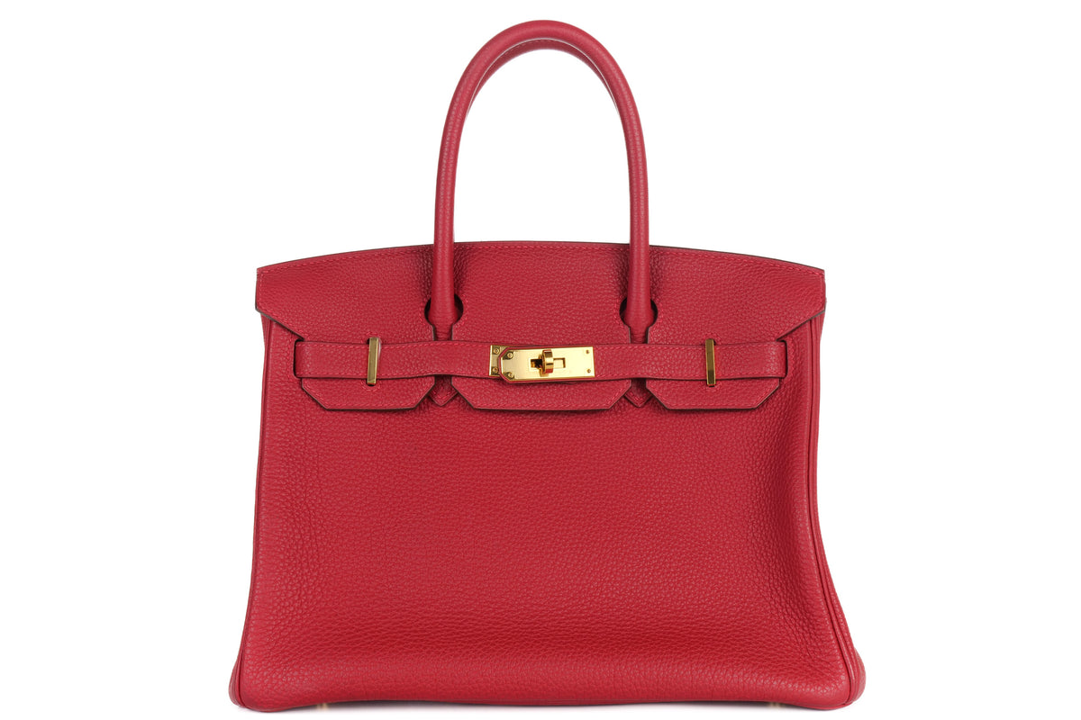Hermès Birkin 30 Rouge Vif Togo Gold Hardware - view 1