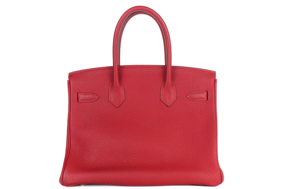 Hermès Birkin 30 Rouge Vif Togo Gold Hardware - view 3