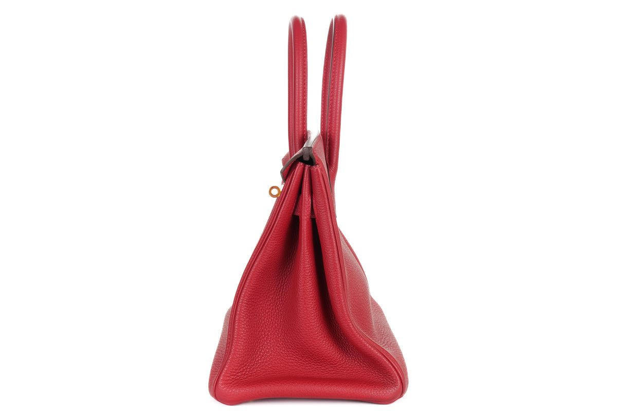 Hermès Birkin 30 Rouge Vif Togo Gold Hardware - view 4