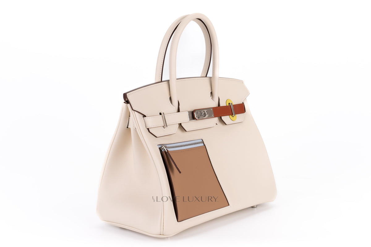 Hermès Birkin 30 ‘Colomartic' Nata/Cuivre/Lime/Mauve Sylvester/Blue brume/Gold/Chai Swift Palladium Hardware - view 2