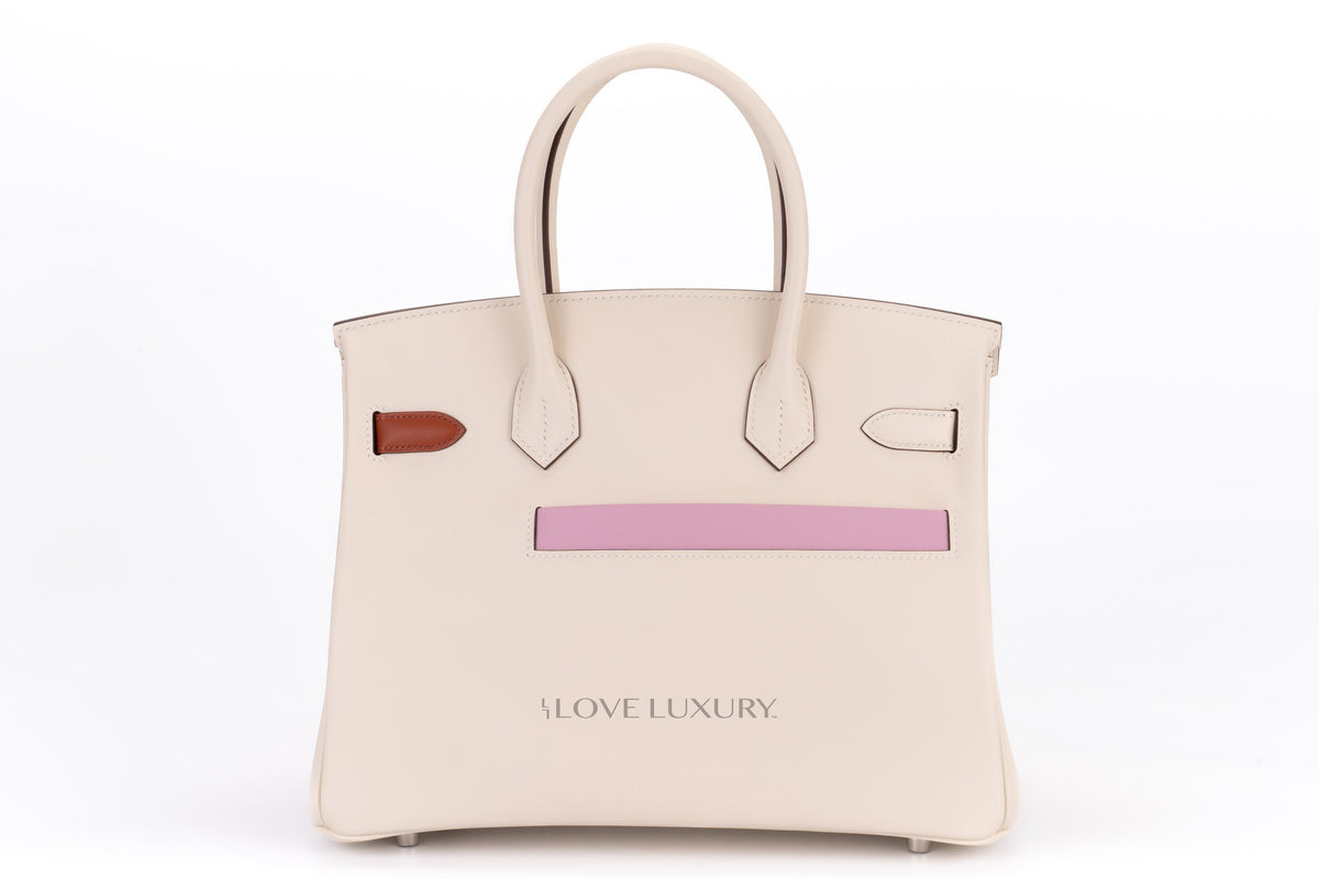Hermès Birkin 30 ‘Colomartic' Nata/Cuivre/Lime/Mauve Sylvester/Blue brume/Gold/Chai Swift Palladium Hardware - view 3