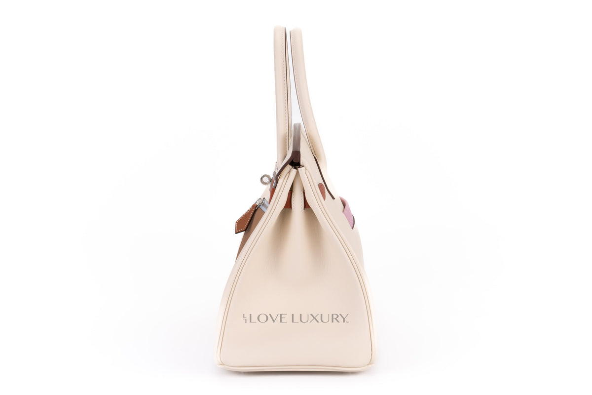 Hermès Birkin 30 ‘Colomartic' Nata/Cuivre/Lime/Mauve Sylvester/Blue brume/Gold/Chai Swift Palladium Hardware - view 4