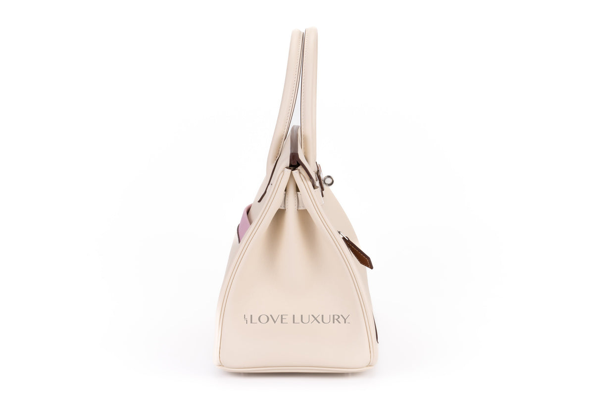 Hermès Birkin 30 ‘Colomartic' Nata/Cuivre/Lime/Mauve Sylvester/Blue brume/Gold/Chai Swift Palladium Hardware - view 5