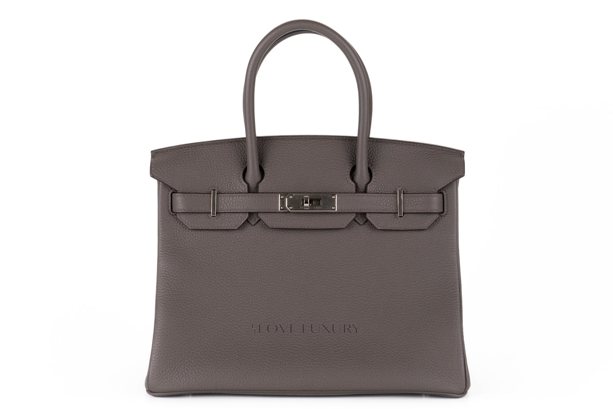 Hermès Birkin 30 Leather Gris Etain Togo Palladium Hardware - view 1