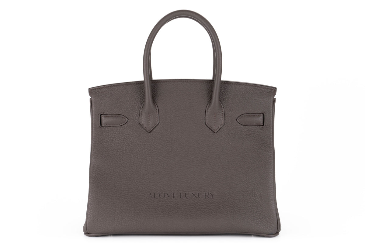 Hermès Birkin 30 Leather Gris Etain Togo Palladium Hardware - view 3