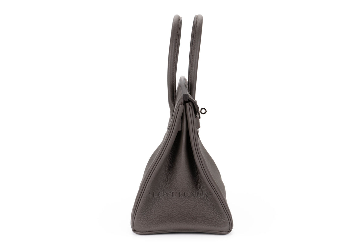 Hermès Birkin 30 Leather Gris Etain Togo Palladium Hardware - view 5