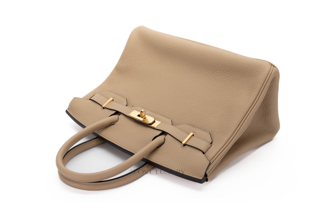 Hermès Birkin 30 Trench Clemence Gold Hardware - view 7