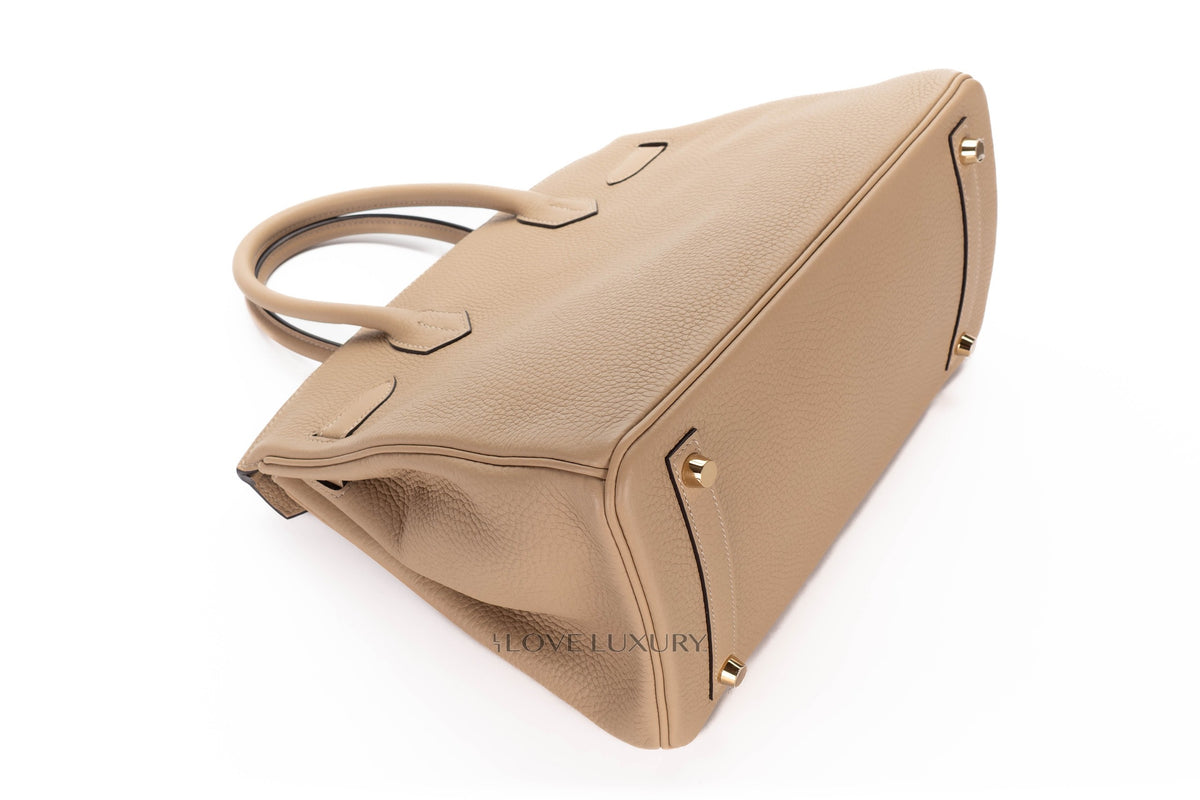 Hermès Birkin 30 Trench Clemence Gold Hardware - view 12