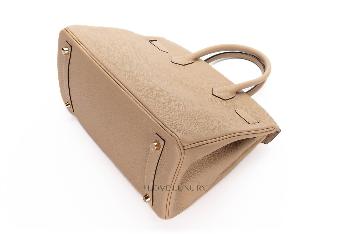 Hermès Birkin 30 Trench Clemence Gold Hardware - view 13
