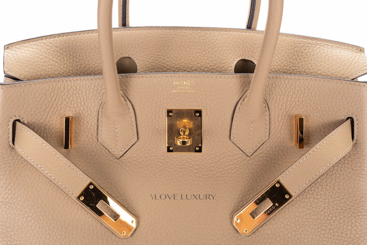 Hermès Birkin 30 Trench Clemence Gold Hardware - view 9