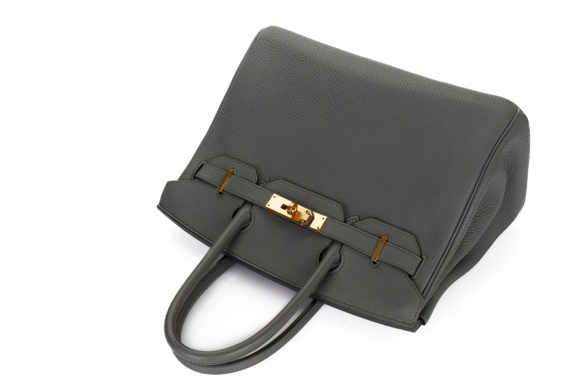 Hermès Birkin 30 Vert Amande Togo Gold Hardware - view 10