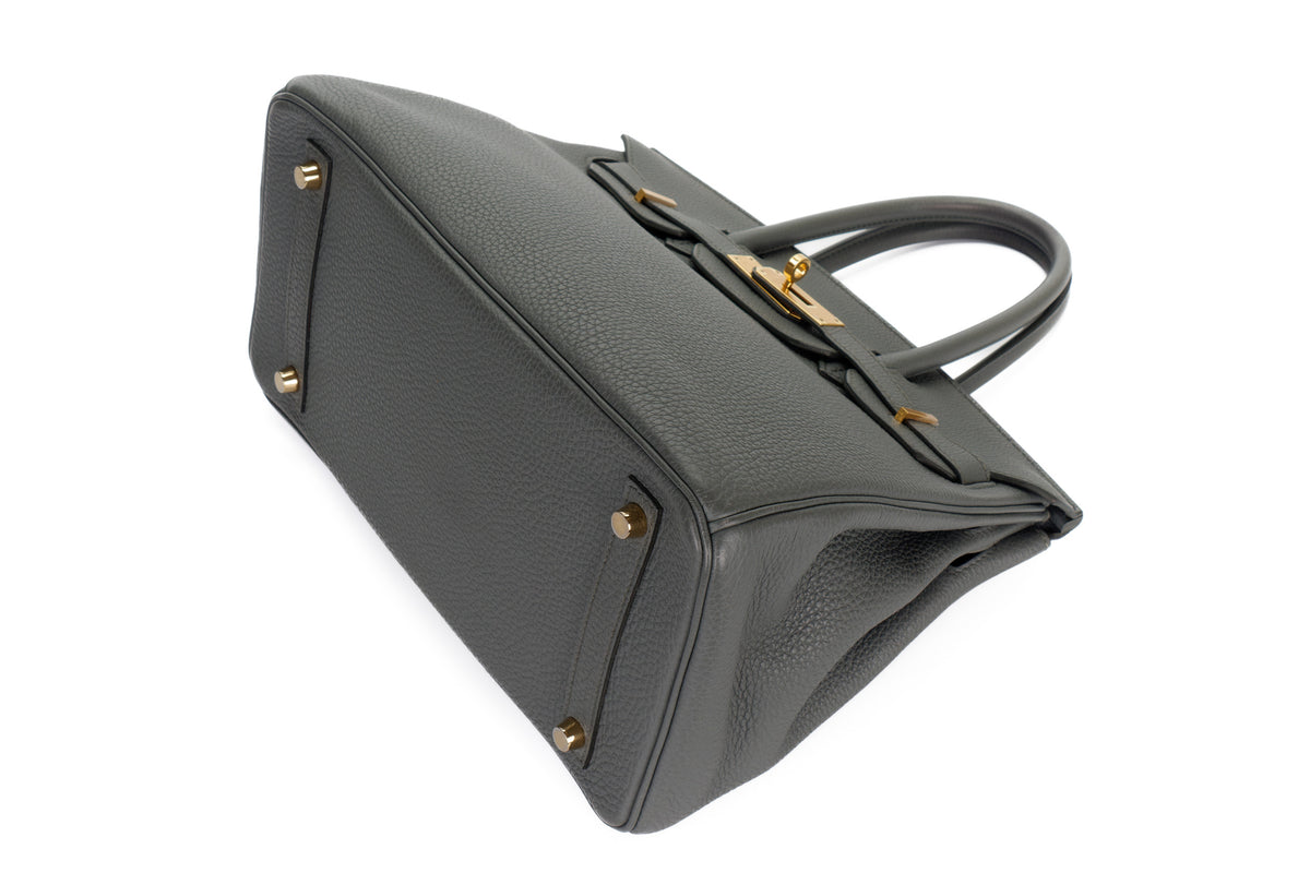 Hermès Birkin 30 Vert Amande Togo Gold Hardware - view 14