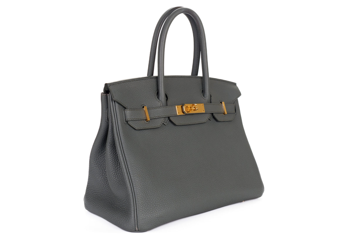Hermès Birkin 30 Vert Amande Togo Gold Hardware - view 2