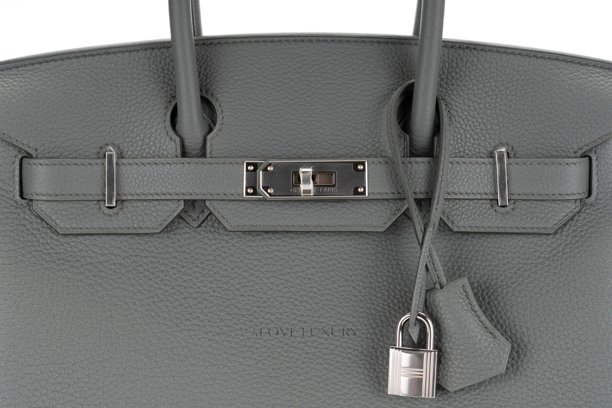 Hermès Birkin 30 Vert Amande Togo Palladium Hardware - view 7