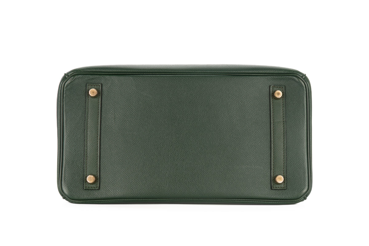 Hermès Birkin 30 Vert Fonce Epsom Retourne Gold Hardware - view 6