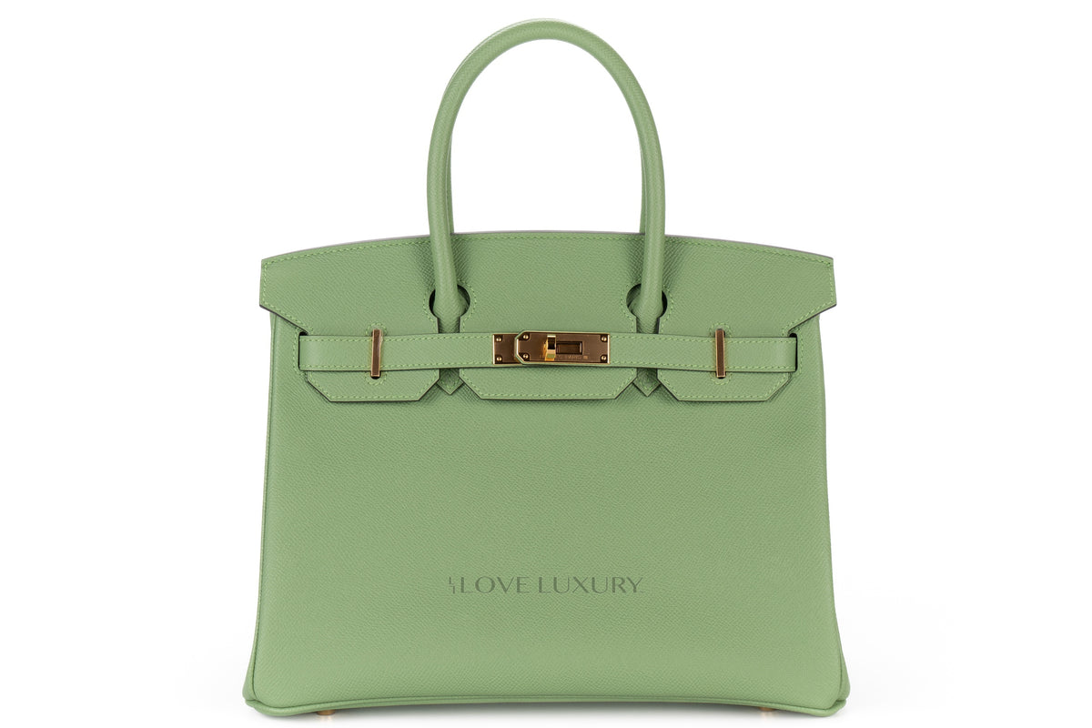 Hermès Birkin 30 Vert Criquet Epsom Gold Hardware - view 1