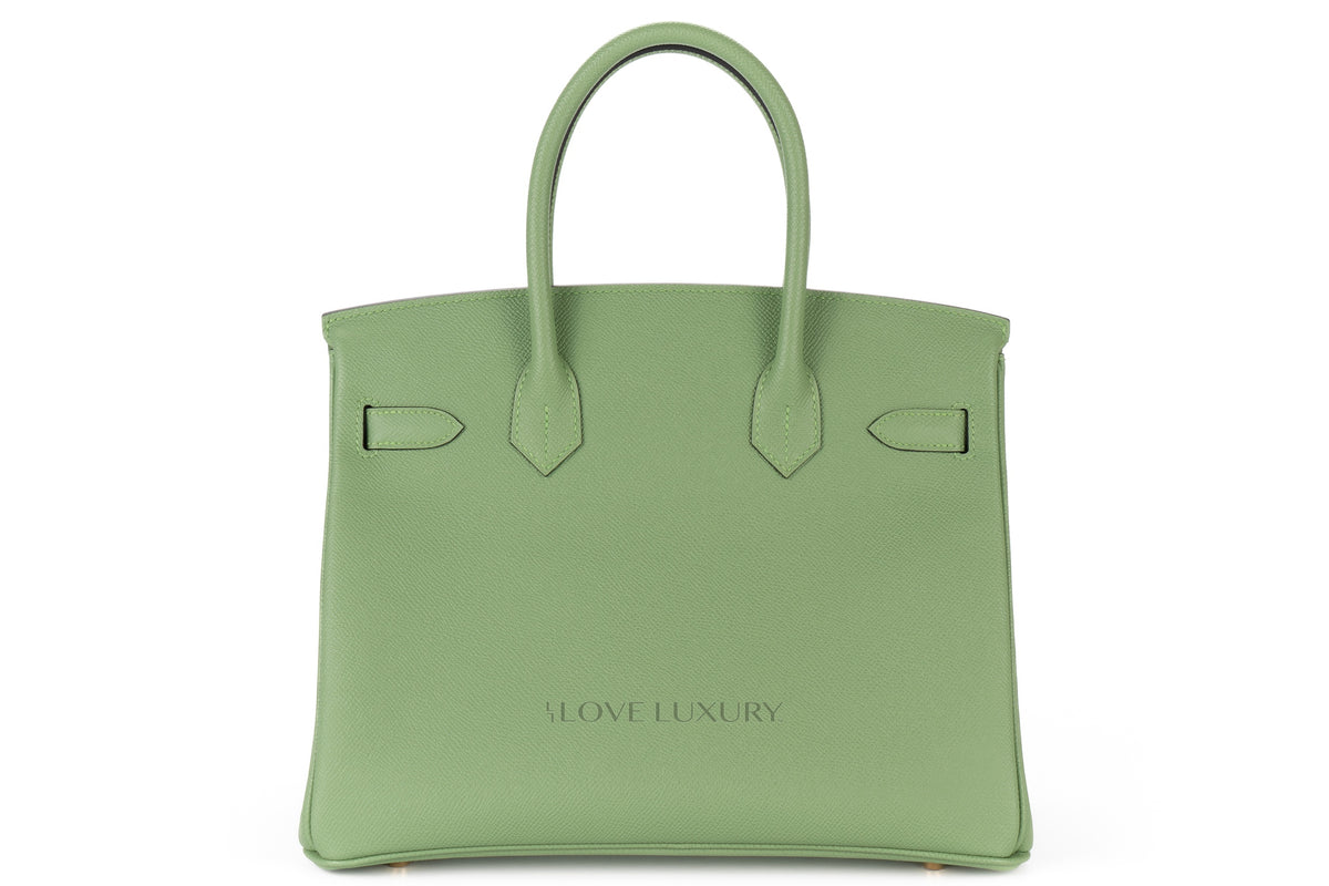 Hermès Birkin 30 Vert Criquet Epsom Gold Hardware - view 3