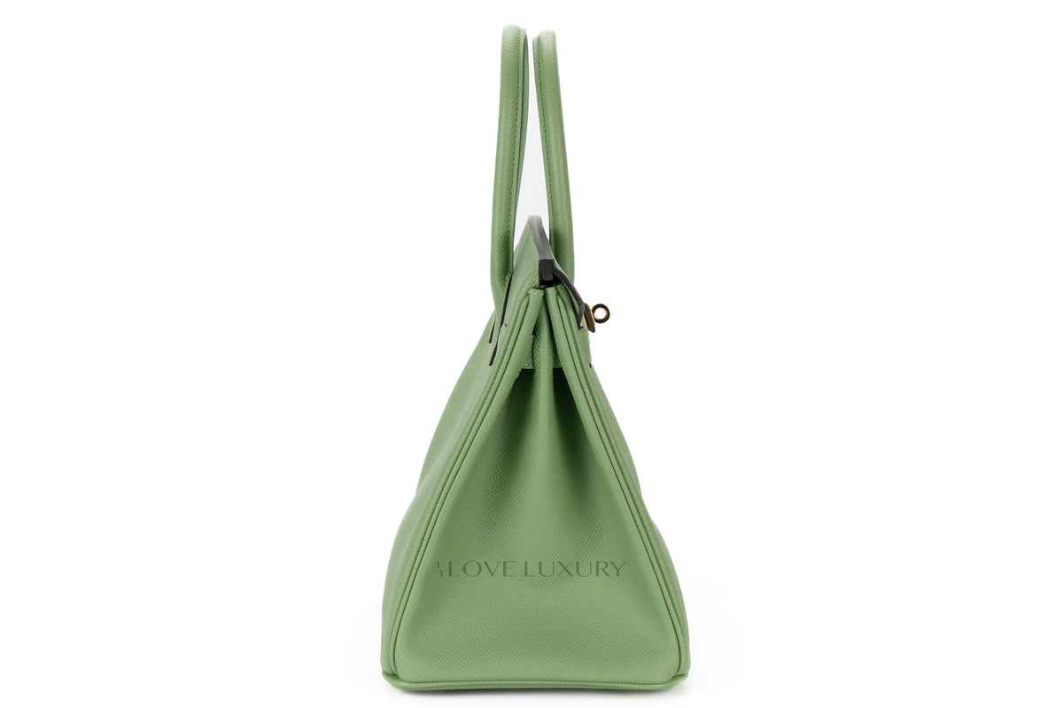 Hermès Birkin 30 Vert Criquet Epsom Gold Hardware - view 5