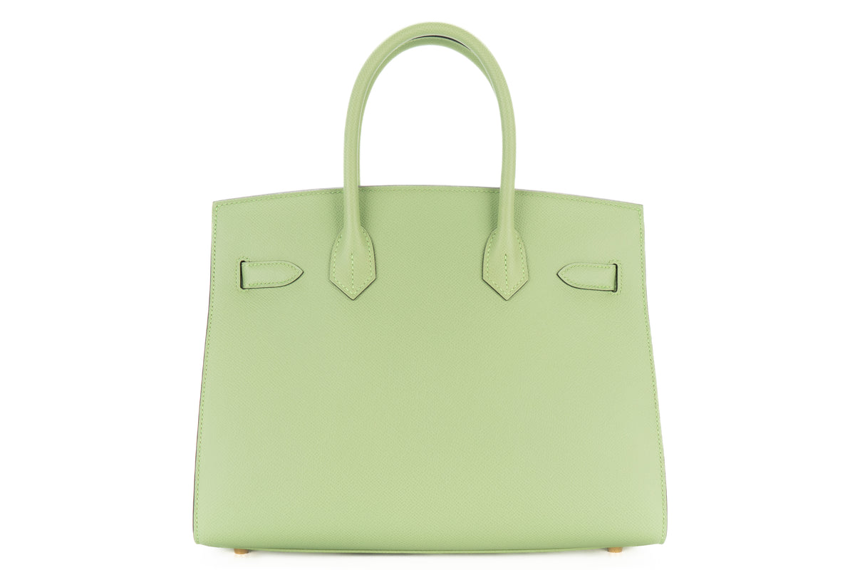 Hermès Birkin 30 Vert Criquet Epsom Sellier Gold Hardware - view 3