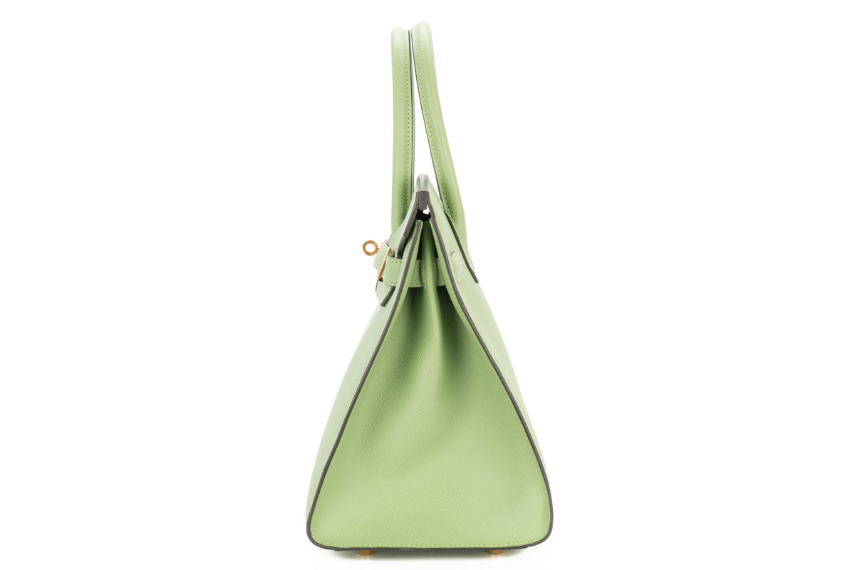 Hermès Birkin 30 Vert Criquet Epsom Sellier Gold Hardware - view 4
