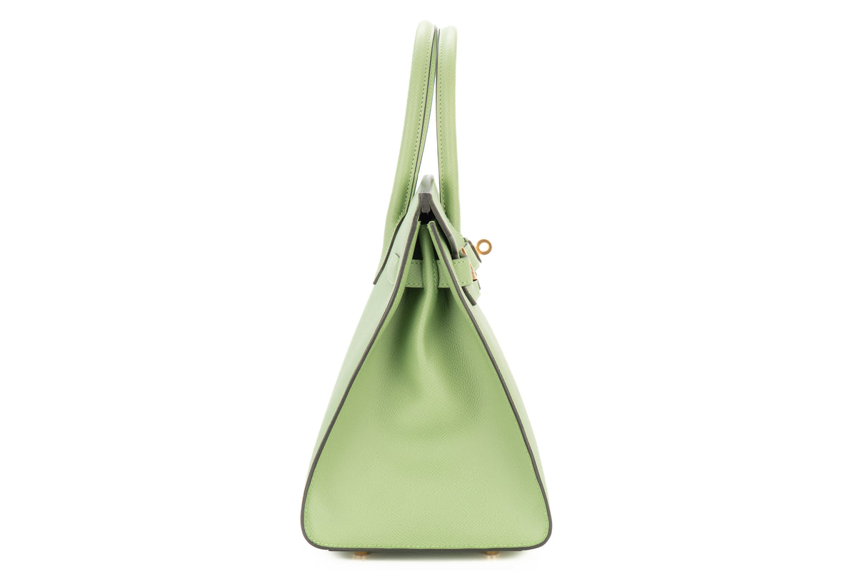 Hermès Birkin 30 Vert Criquet Epsom Sellier Gold Hardware - view 5