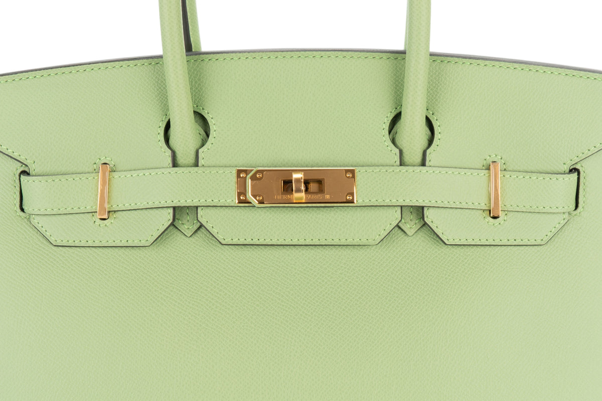 Hermès Birkin 30 Vert Criquet Epsom Sellier Gold Hardware - view 7