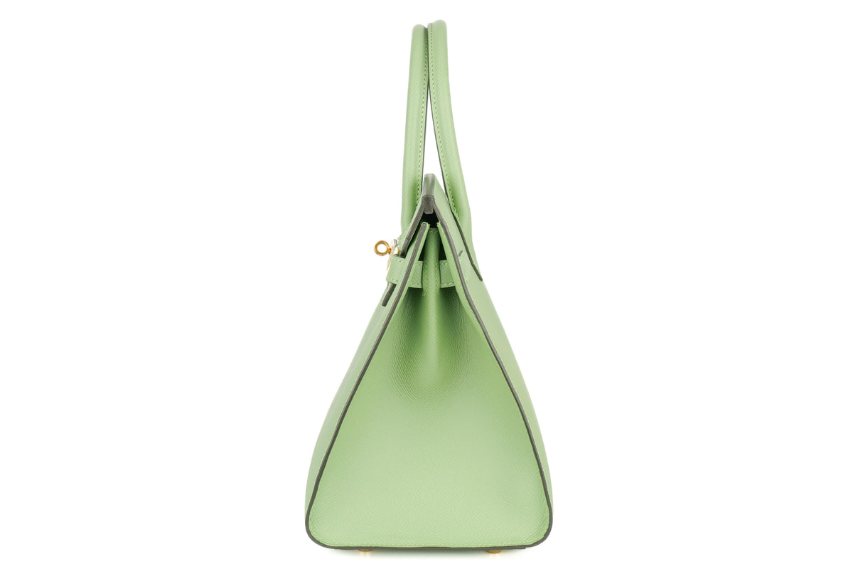 Hermès Birkin 30 Vert Criquet Epsom Sellier Gold Hardware - view 4
