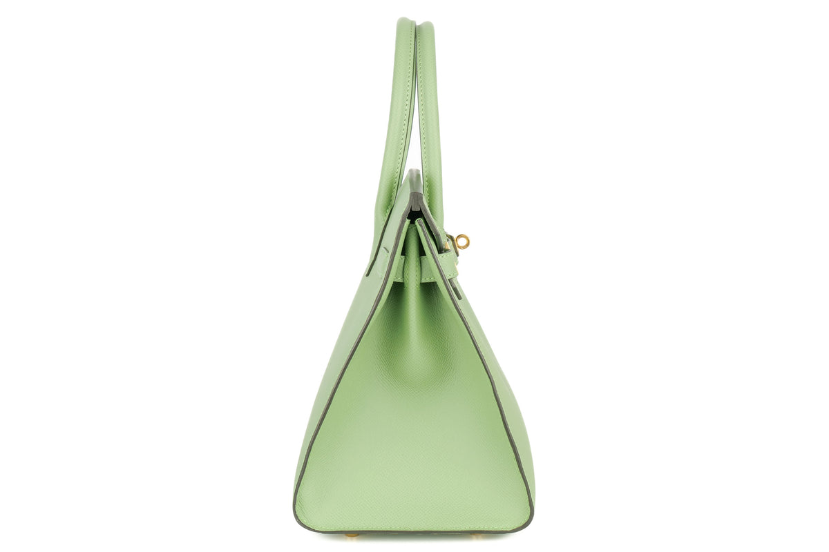Hermès Birkin 30 Vert Criquet Epsom Sellier Gold Hardware - view 5