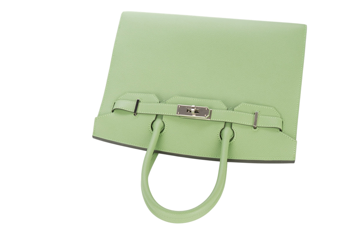 Hermès Birkin 30 Vert Criquet Epsom Sellier Palladium Hardware - view 8