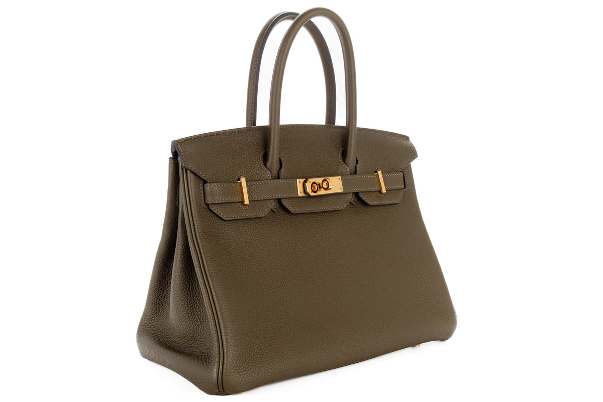 Hermès Birkin 30 Vert De Gris Togo Gold Hardware - view 2