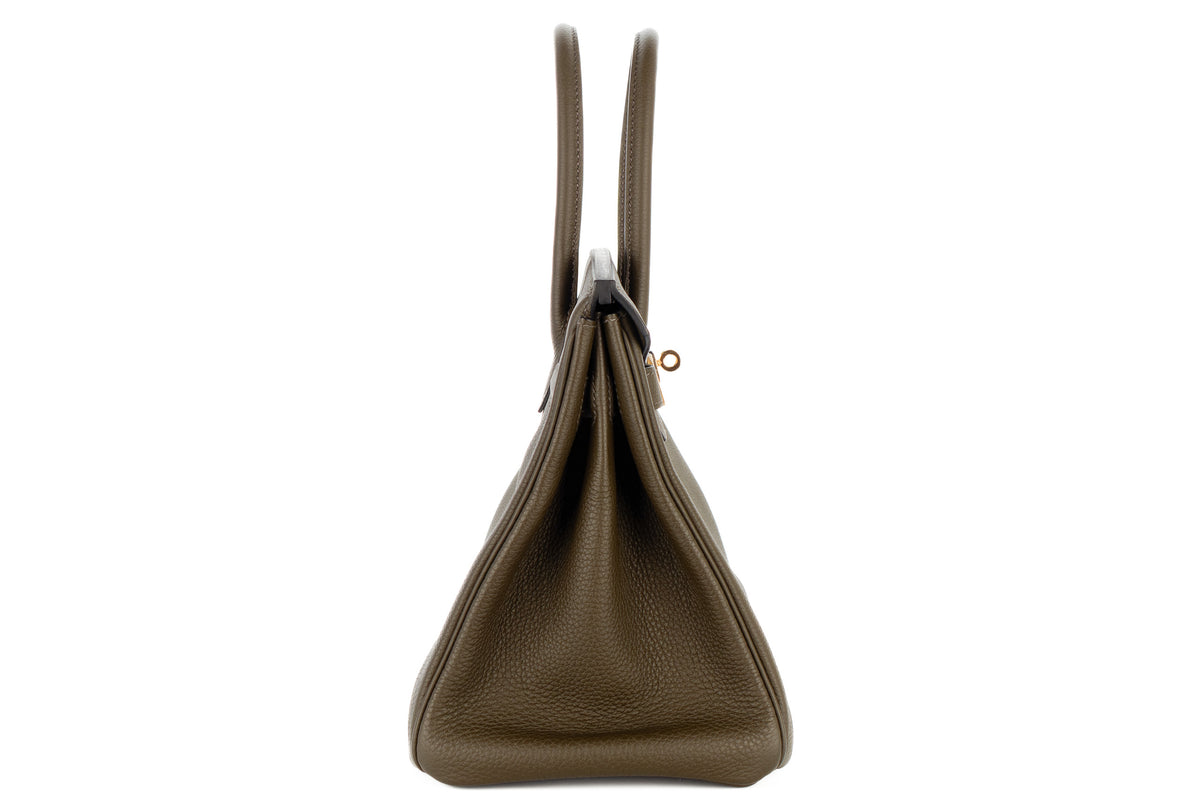 Hermès Birkin 30 Vert De Gris Togo Gold Hardware - view 5