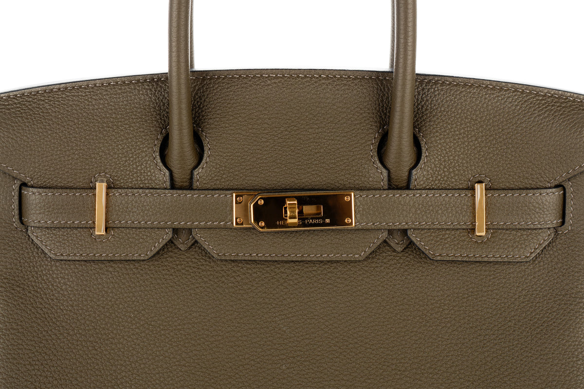 Hermès Birkin 30 Vert De Gris Togo Gold Hardware - view 7