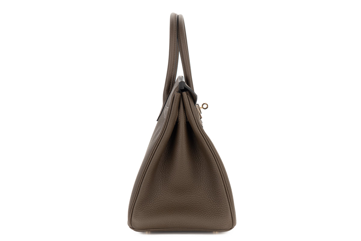 Hermès Birkin 30 Vert Loden Togo Permabrass Hardware - view 5