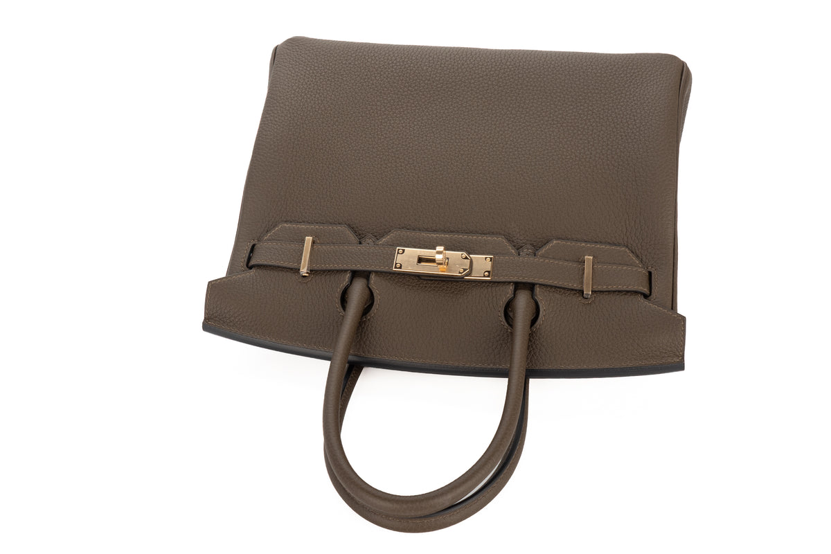 Hermès Birkin 30 Vert Loden Togo Permabrass Hardware - view 8