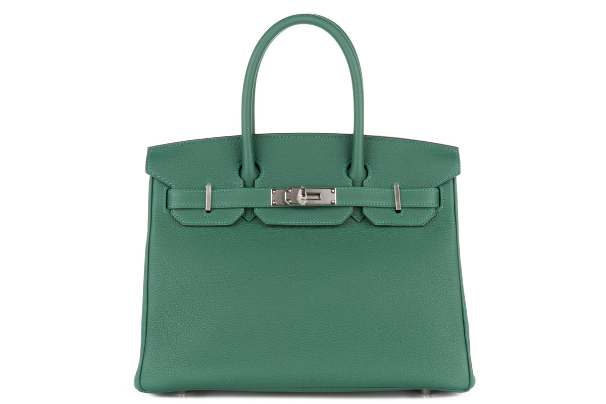 Hermès Birkin 30 Vert Moyen Togo Palladium Hardware - view 1