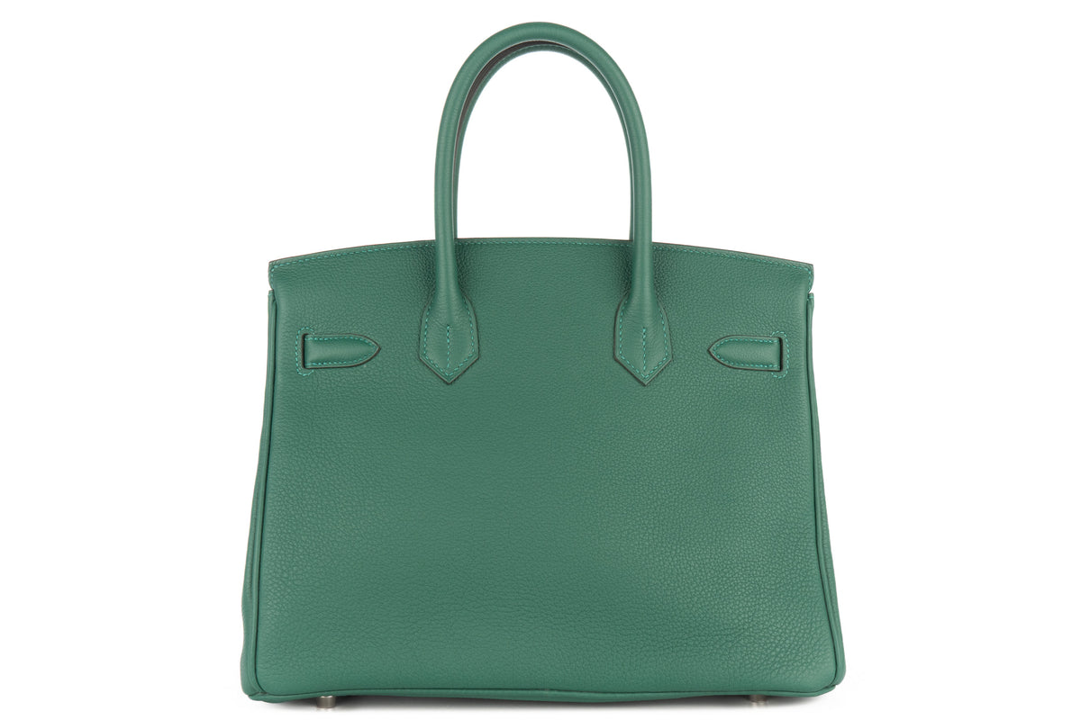 Hermès Birkin 30 Vert Moyen Togo Palladium Hardware - view 3