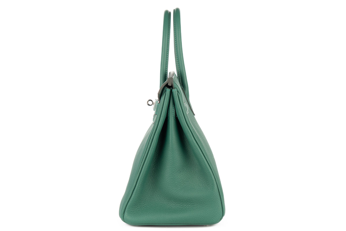Hermès Birkin 30 Vert Moyen Togo Palladium Hardware - view 4