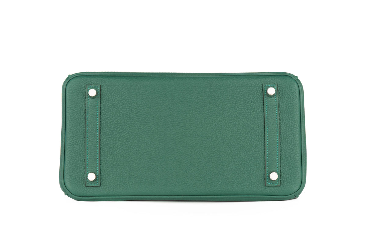 Hermès Birkin 30 Vert Moyen Togo Palladium Hardware - view 6
