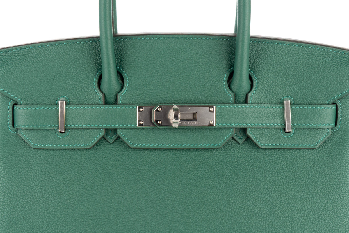 Hermès Birkin 30 Vert Moyen Togo Palladium Hardware - view 7