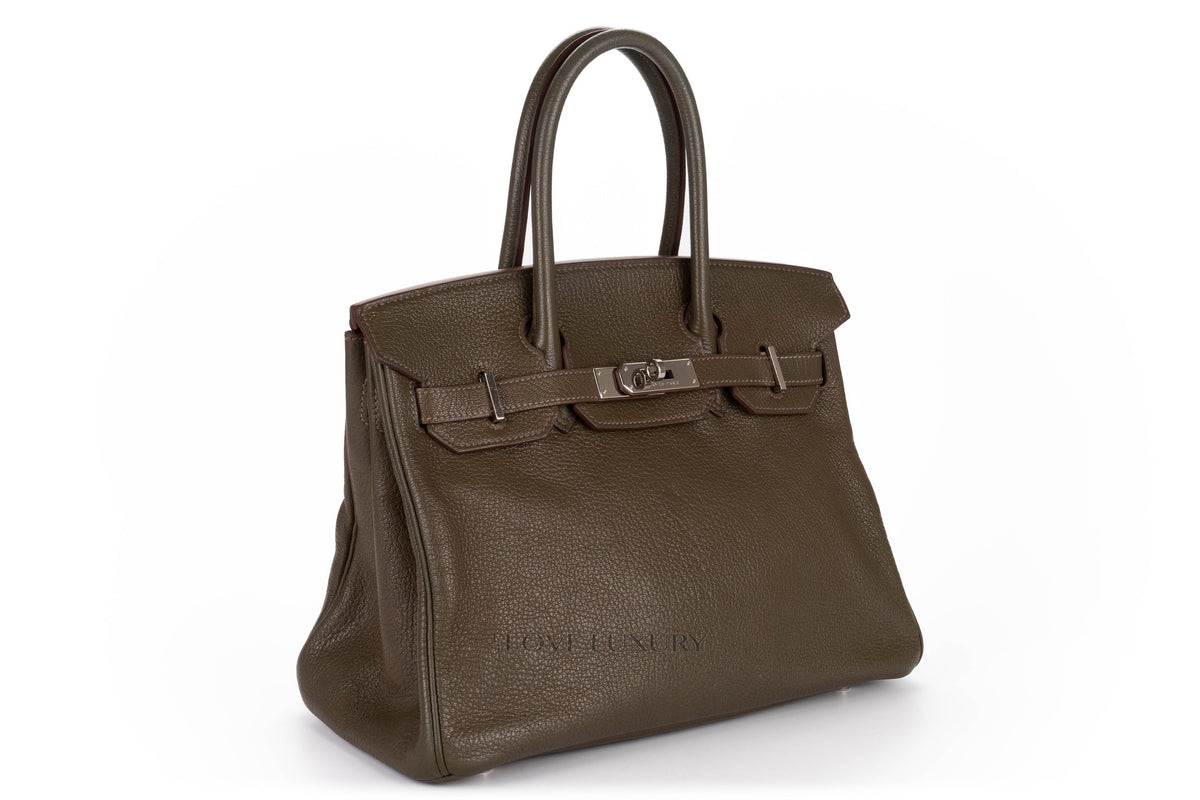 Hermès Birkin 30 Vert Olive Chevre Palladium Hardware - view 2