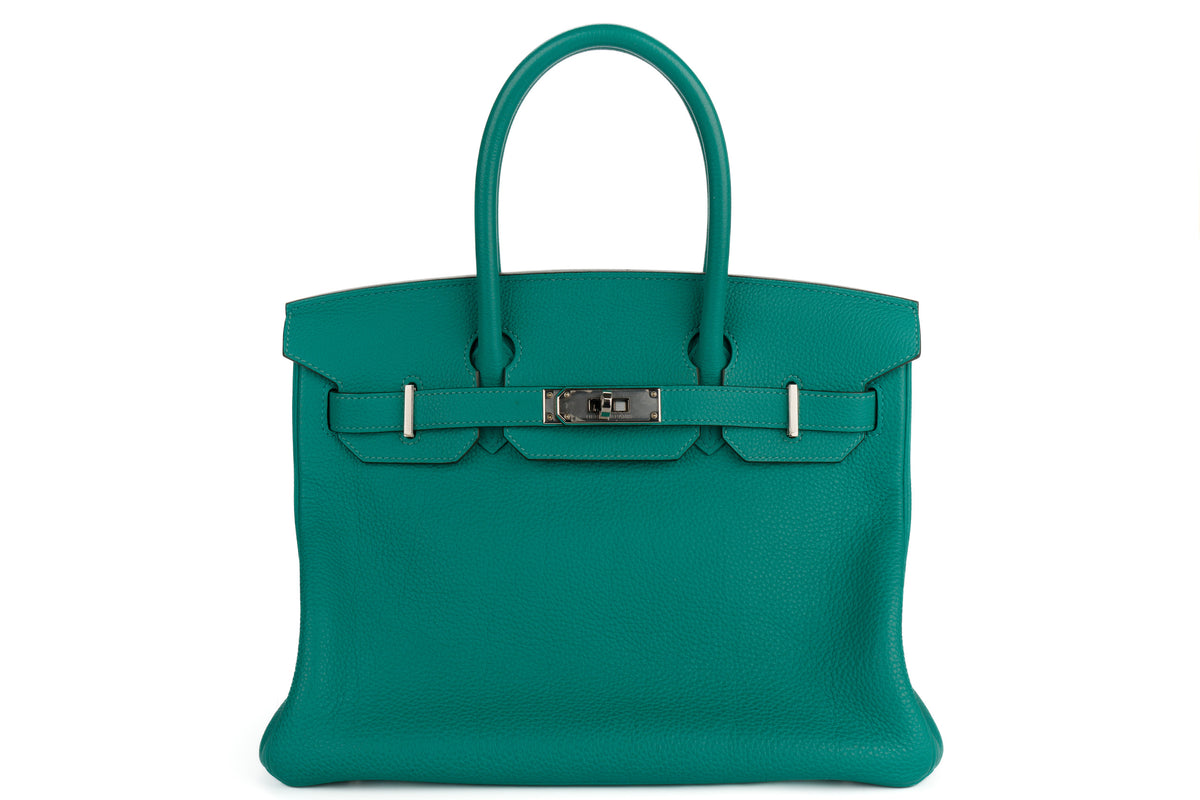 Hermès Birkin 30 Vert Verone Togo Palladium Hardware - view 1