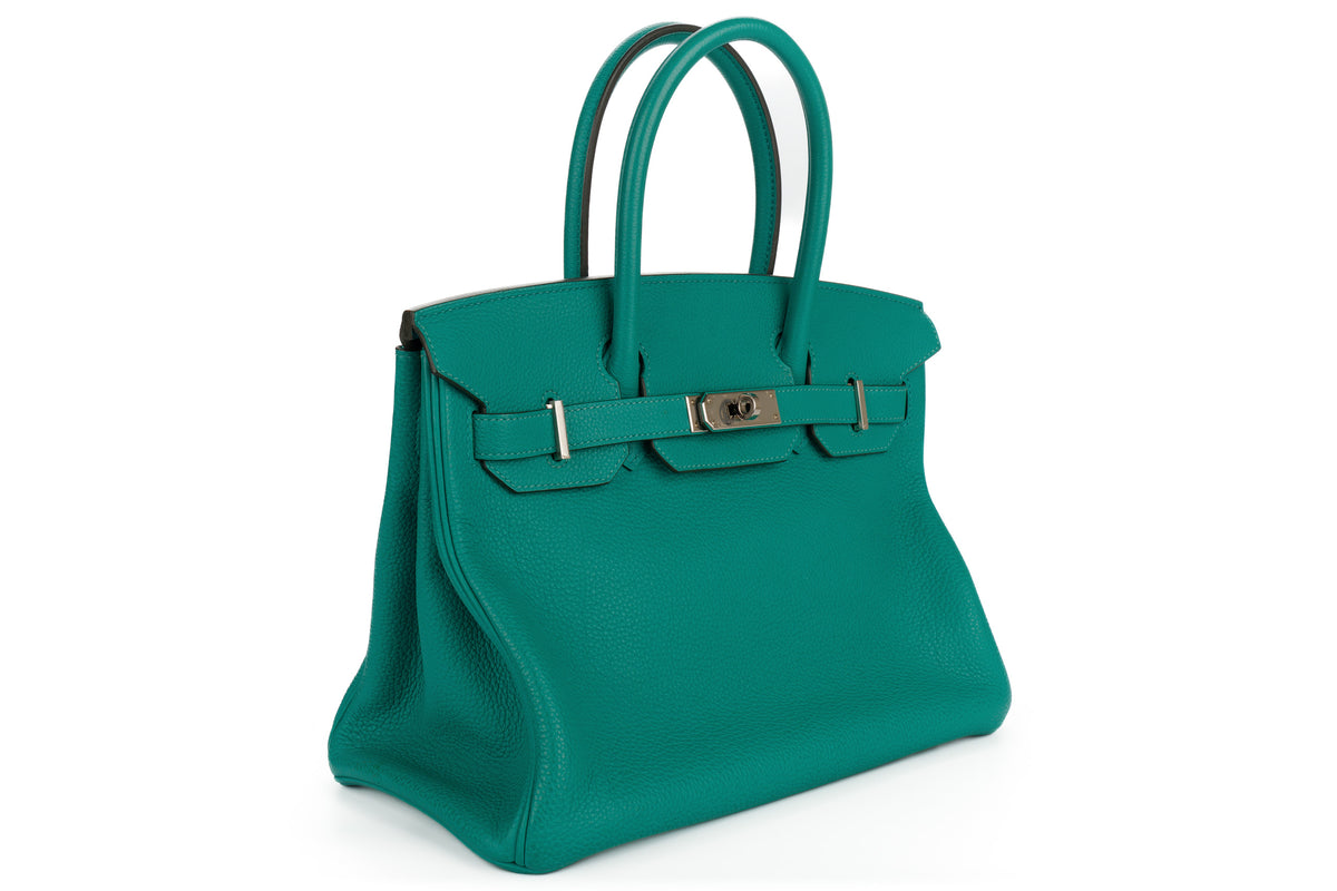Hermès Birkin 30 Vert Verone Togo Palladium Hardware - view 2