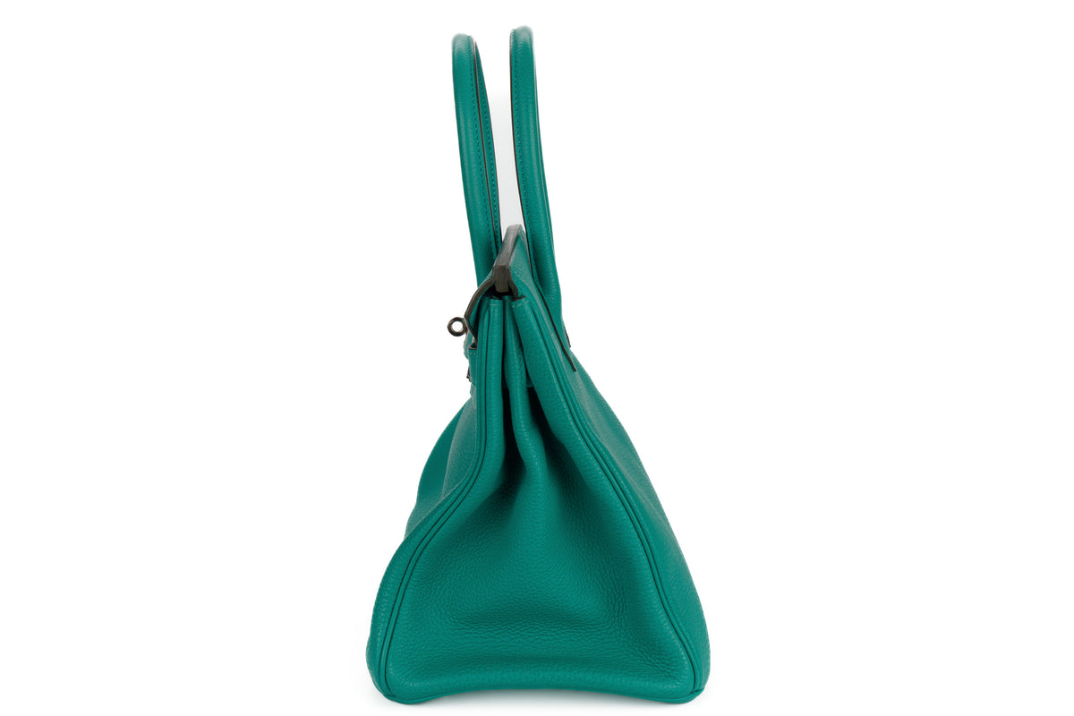 Hermès Birkin 30 Vert Verone Togo Palladium Hardware - view 4