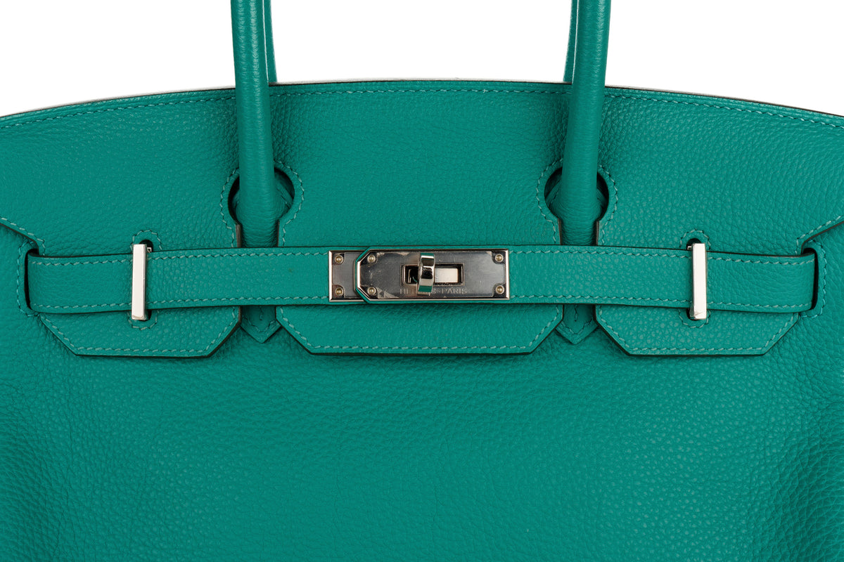 Hermès Birkin 30 Vert Verone Togo Palladium Hardware - view 7