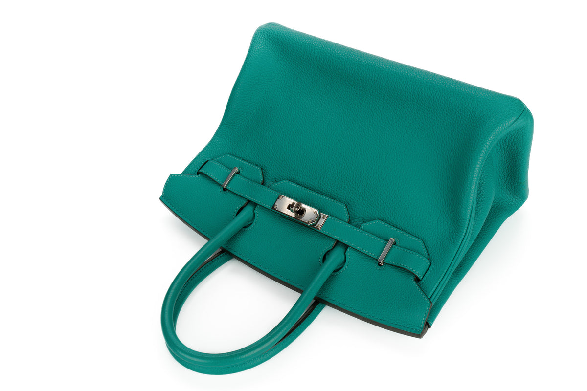 Hermès Birkin 30 Vert Verone Togo Palladium Hardware - view 8